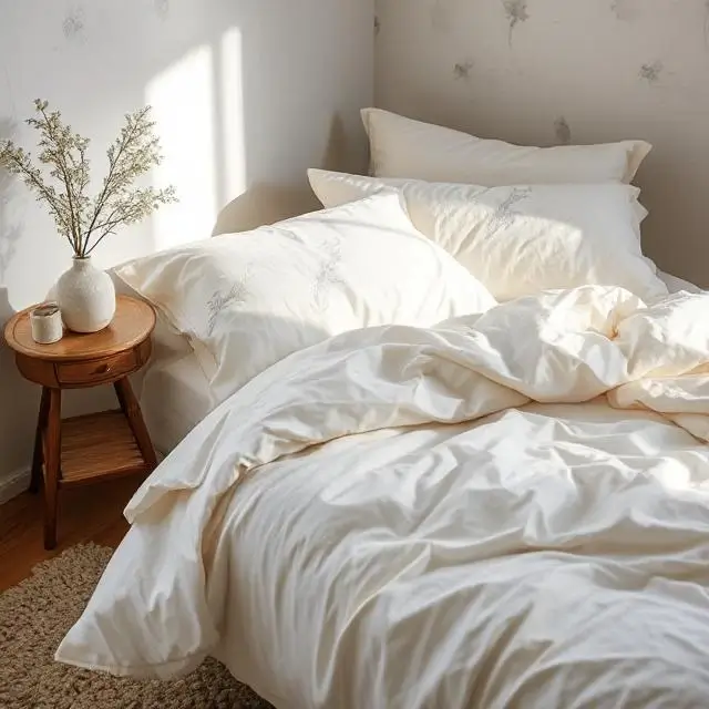 Soft organic cotton bedding