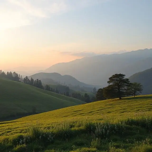 Scenic and peaceful landscape representing the founder's inspiration