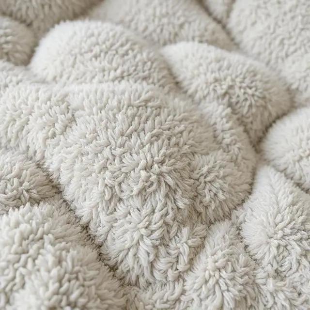 Customer photo showing close-up texture of a duvet