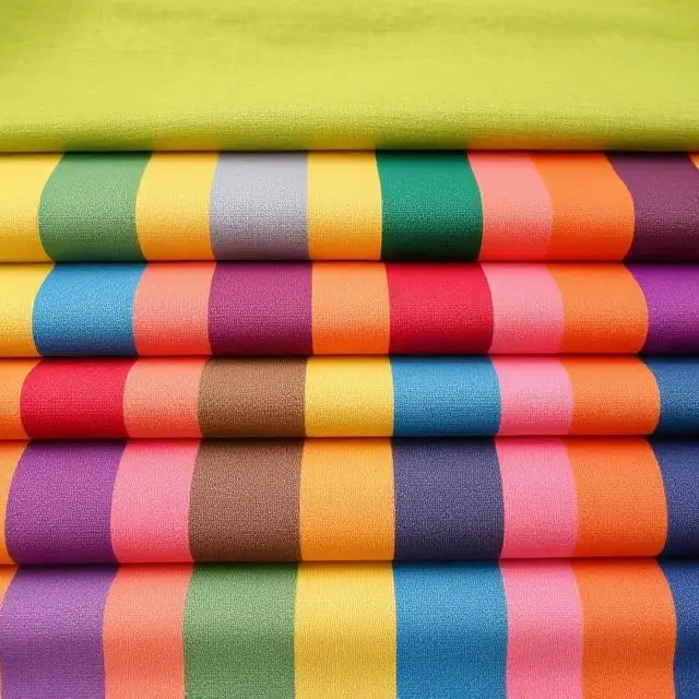 Colorful fabric swatches